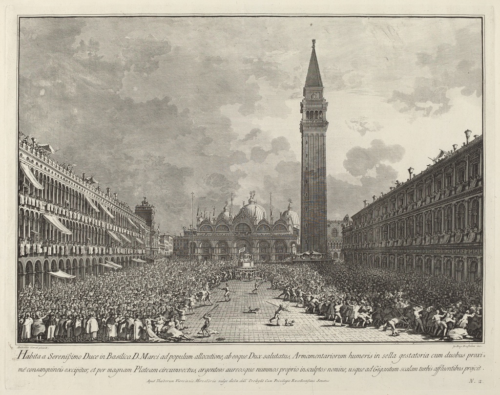 The Doge Carried around the Piazza San Marco