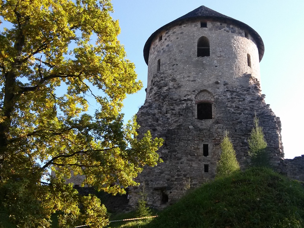 Cēsis Castle west tower in 2014 - This is a photo of cultural heritage monument of Latvia number