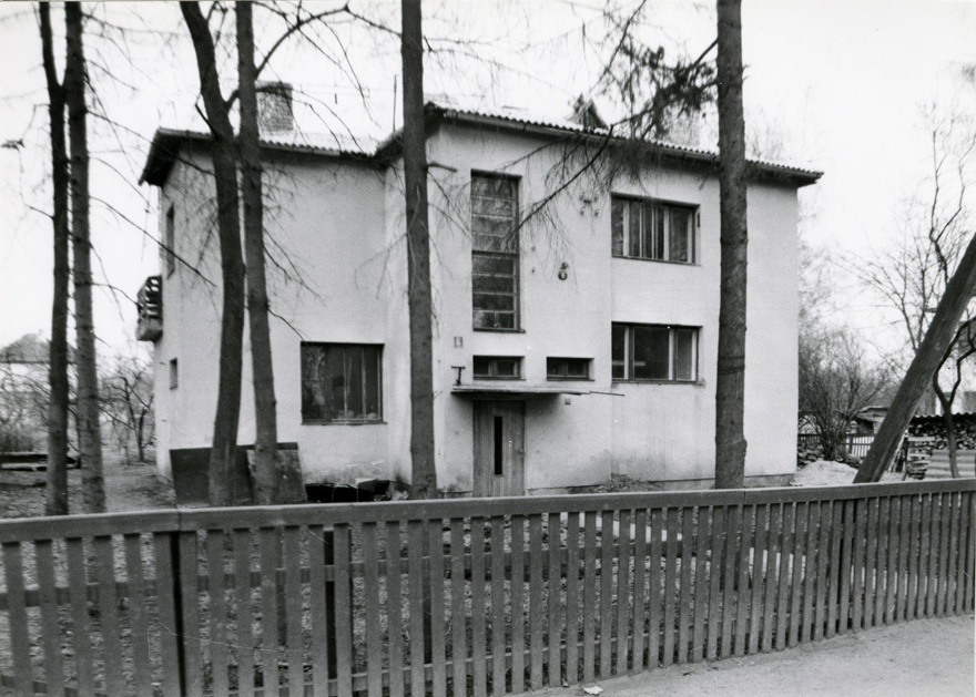 Prof Tammekannu villa Tartus, hoone vaade. Arhitekt Alvar Aalto