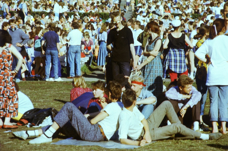 Publik Rock Summer`i kontserdi ajal lauluväljakul.