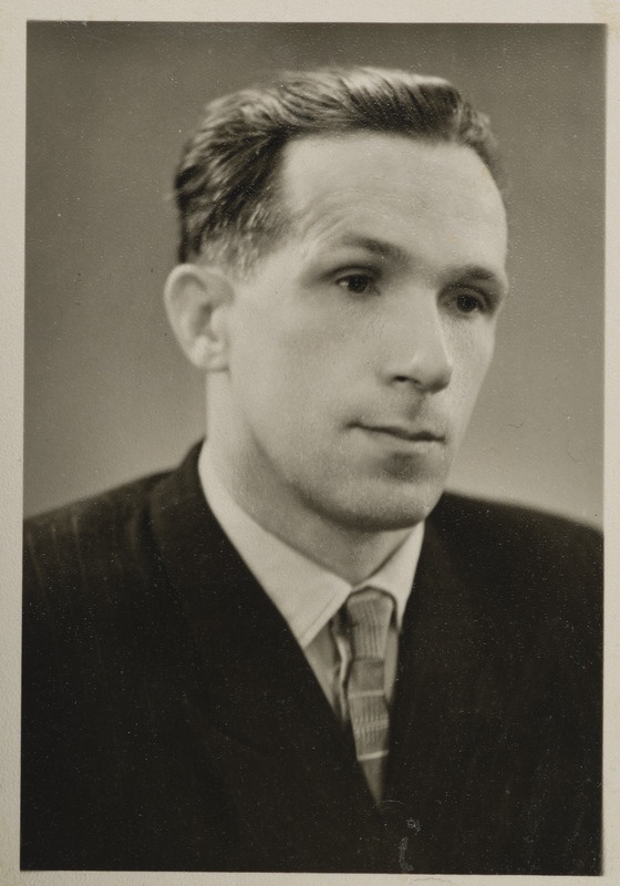 Tapa jaama auraamat: jaamakorraldaja Edgar Jaksen, portreefoto, 1960. aastate algus