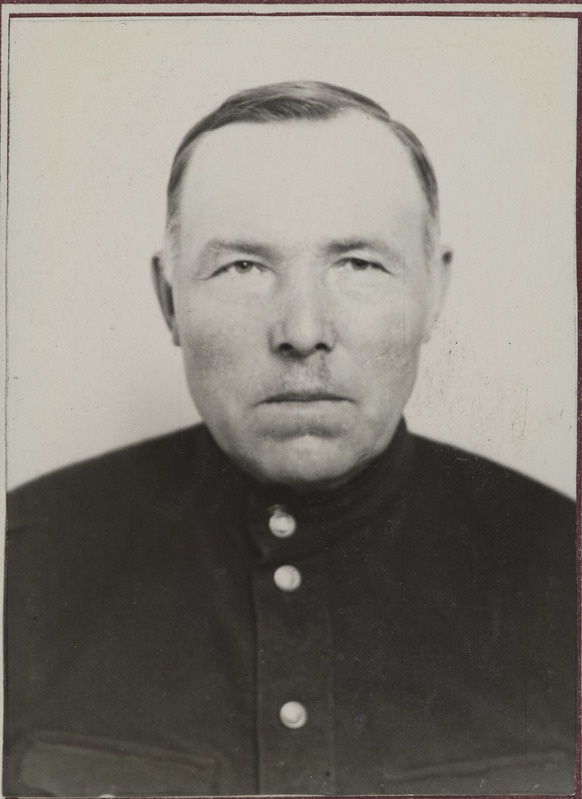 Tapa jaama auraamat: vanempöörmeseadja Johannes (Juhannes) Tammeleht, portreefoto, 1940.-1950. aastad