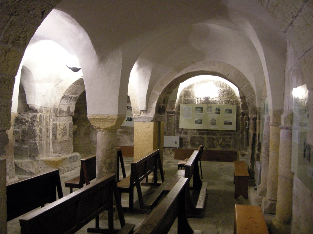 Predappio, pieve di san cassiano in pennino, int., cripta 02 - lang