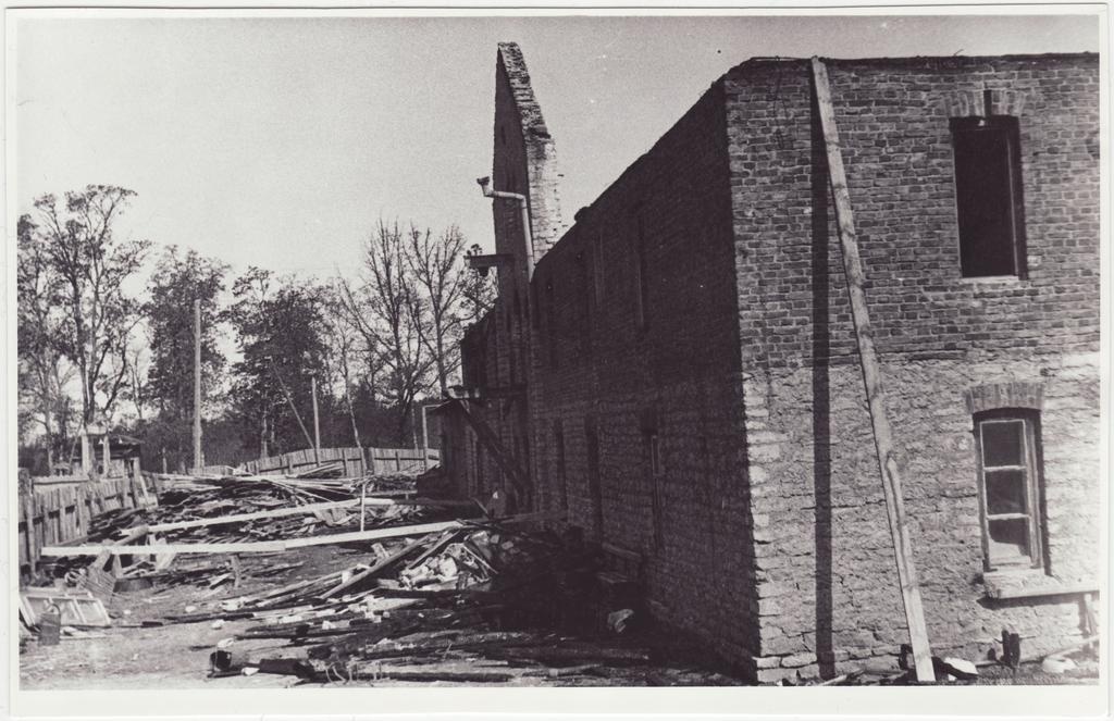 Tulekahjus hävinud villakraasimise ja ketramise ettevõte, 1956.a.