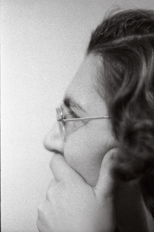 L. Gensi ja E. Palmiste vestlus Fotoklubis.  mina, G. Troska, V. Rosenberg