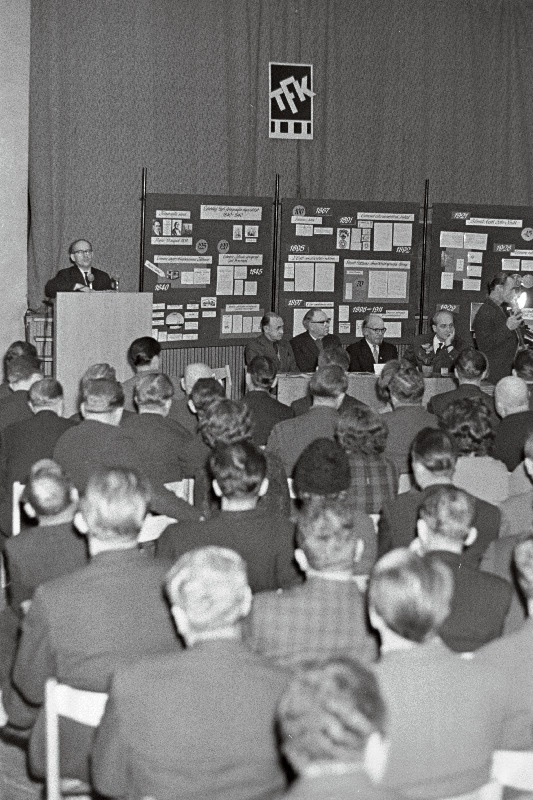 Eesti Fotograafia 125 aastapäeva tähistamise aktus Tallinna Kultuuriülikooli fotokunstifakulteedis.