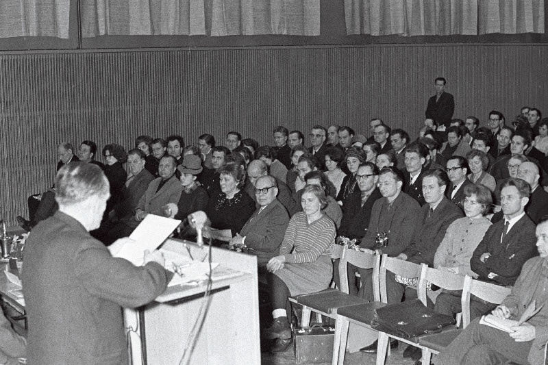 Eesti Fotograafia 125 aastapäeva tähistamise aktus Tallinna Kultuuriülikooli fotokunstifakulteedis.