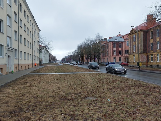 Erika tänav Tallinnas - vaade "Punaste kasarmute" hoovile rephoto