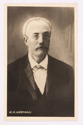 Karl August Hermann - helilooja ja keeleteadlane. Portreefoto  duplicate photo
