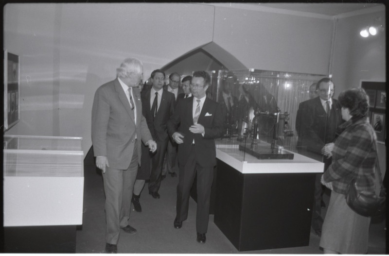 Soome parlamendidelegatsioon Tartu ülikoolis. Erkki Pystynen. 6. aprill 1985. a.