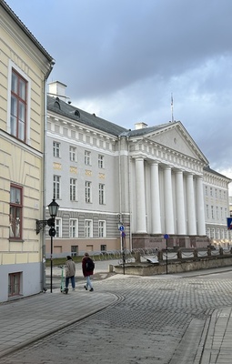 In orders for the main building of the University of Tartu. rephoto