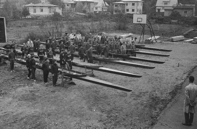 Sõudmise 8+ paatide sügisregatt Tartus.