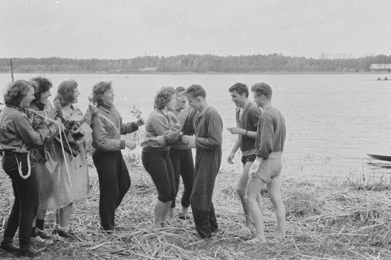 Riia, Vilniuse ja Tartu sõudjad Jurmalas.