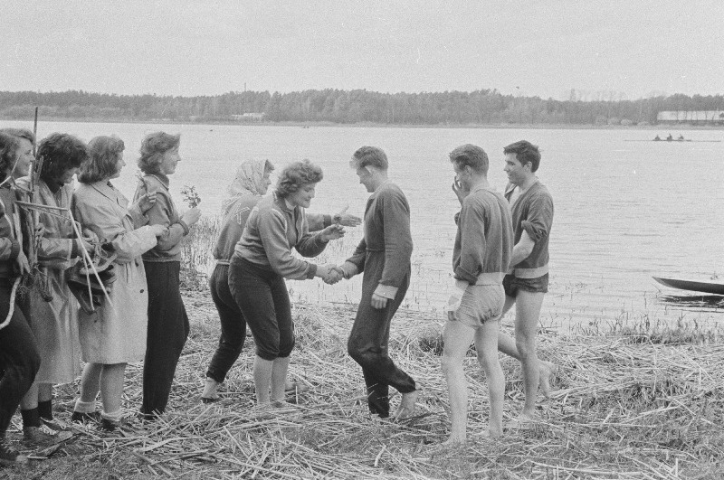 Riia, Vilniuse ja Tartu sõudjad Jurmalas.