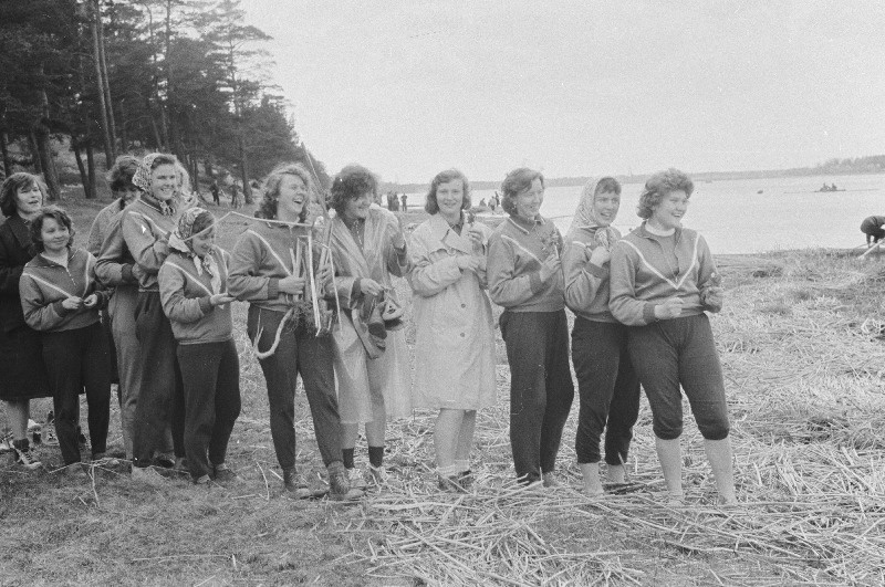 Riia, Vilniuse ja Tartu sõudjad Jurmalas.