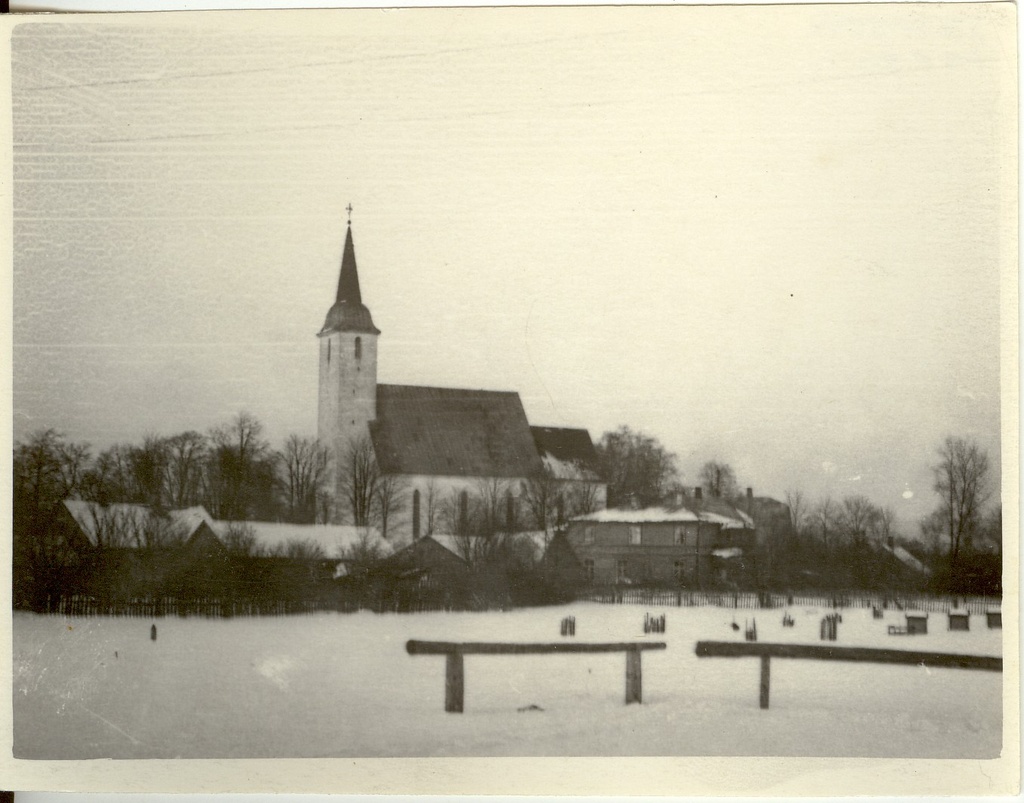 foto, vaade Koeru kirikule 1959.a.