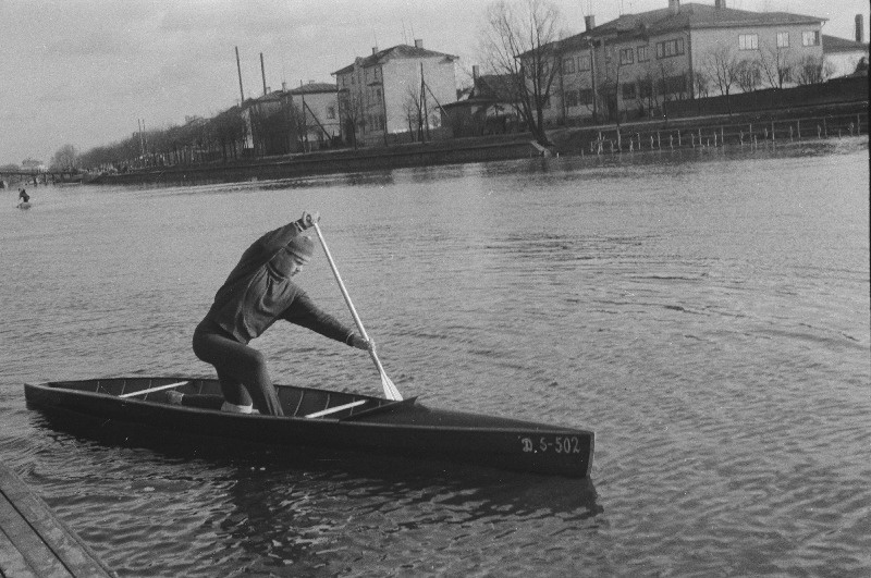 Sõudmine Emajõel.