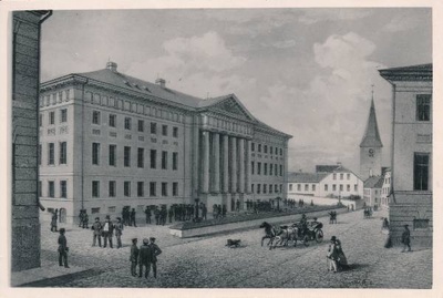 Tartu ülikool. Louis Höflingeri litograafia 1860.  duplicate photo