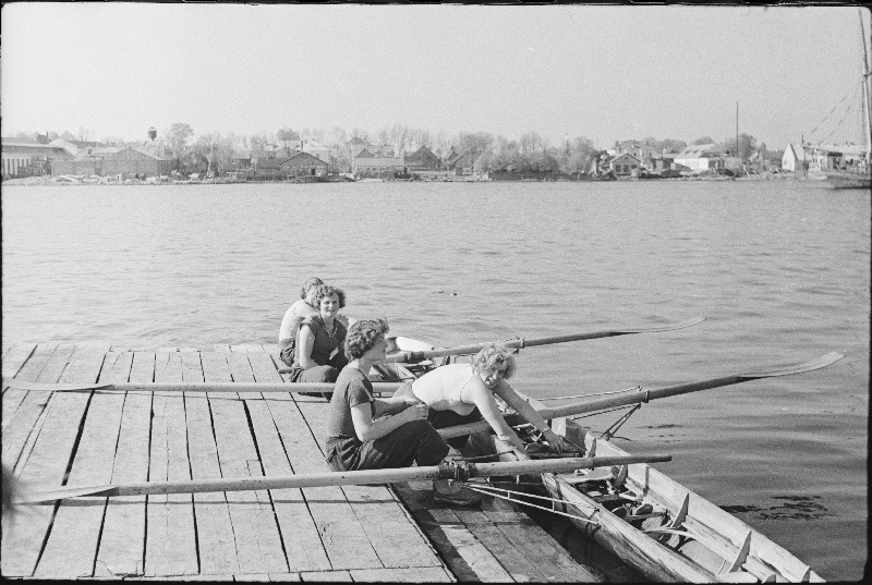 Sõudmine. Kevad Pärnu jahtklubis.