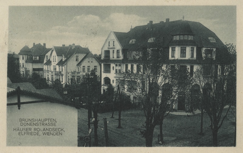 Brunshaupten (praegu osa Kühlungsbornist), Dünenstrasse, majad Rolandseck, Elfriede ja Wenden