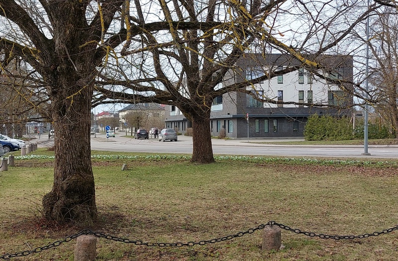 Vaade Keskväljakule Keilas rephoto