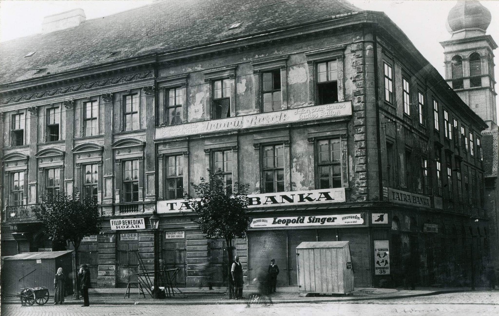 Geburtshaus des Komponisten Franz Schmidt in Preßburg im Jahre 1922 - lang