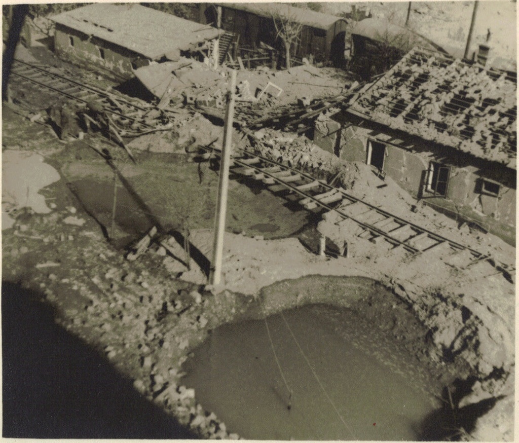 Apollo bombing damage - Allied bombing damage at the Apollo industrial plant in Bratislava, Czechoslovakia, September, 1944