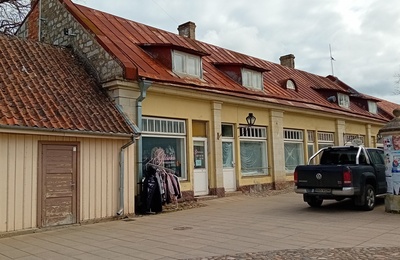 Kauba tänav Riia filmistuudio filmivõtete ajal rephoto