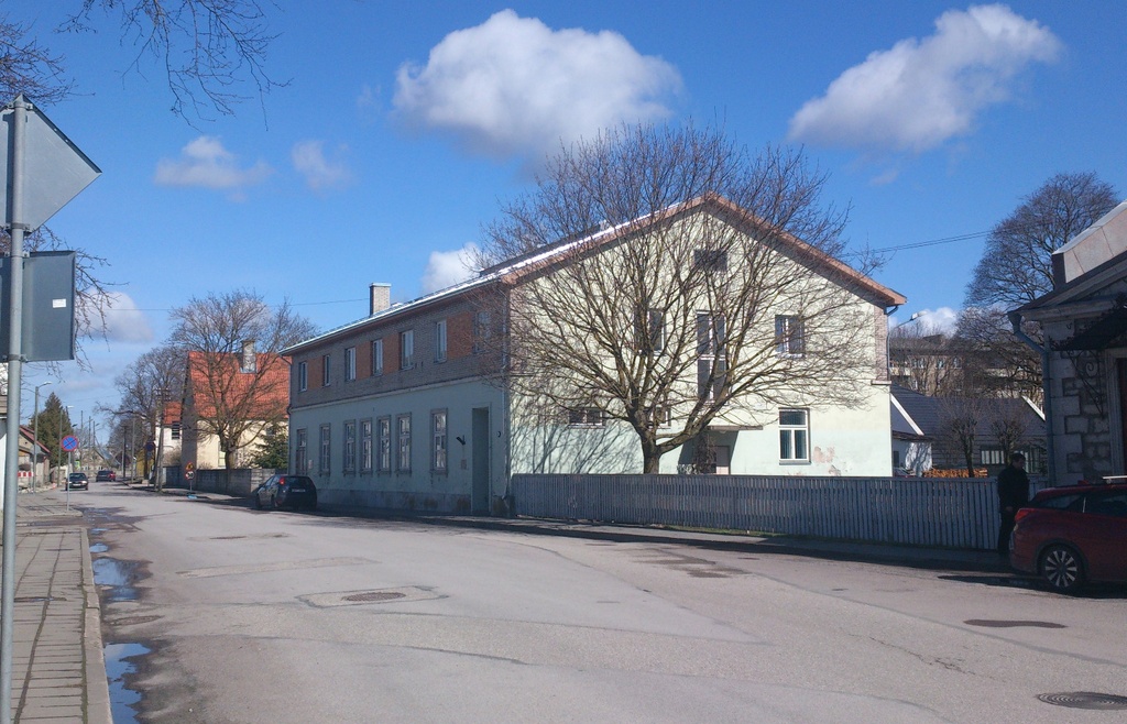 Kuressaare, Pikk Street 23, Last residence of Pollide rephoto
