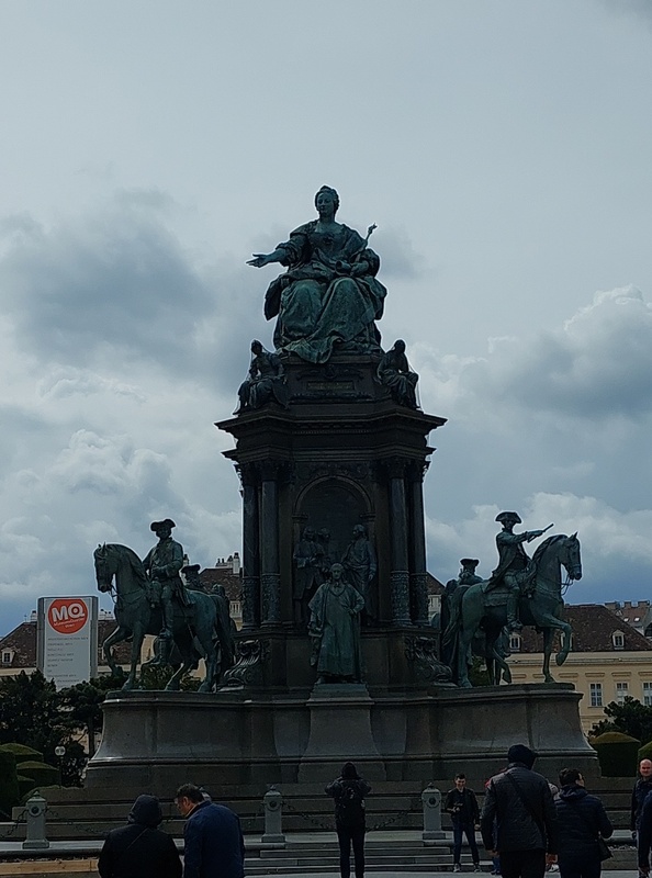 Vienna. Maria Theresia-Denkmal rephoto