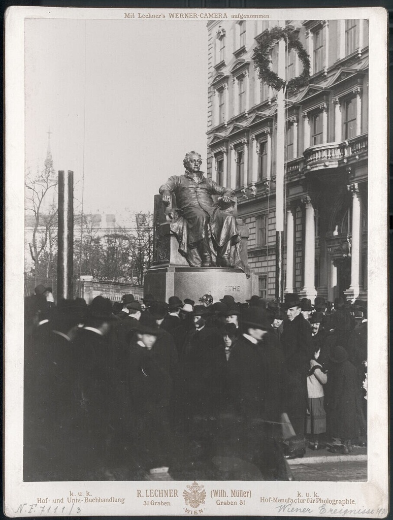 Unveiling of the Goethe Statue in Vienna -