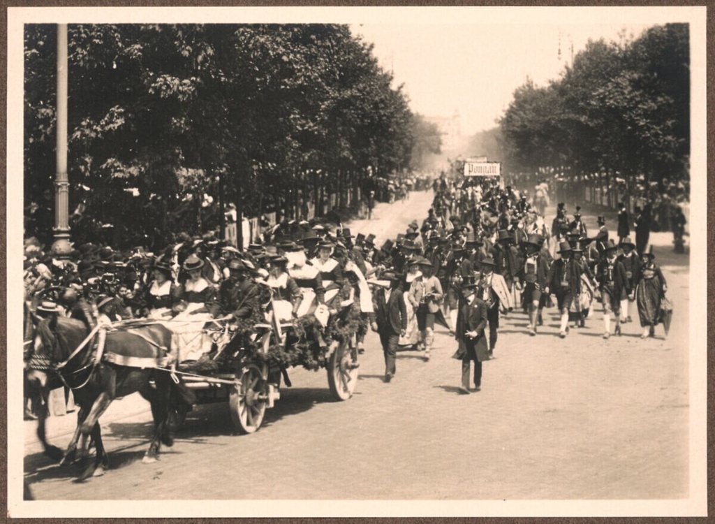 Kaiser-HulKaisfestival in Vienna in 1908: Salzburg, rural people from Pinzgau and Pongau -