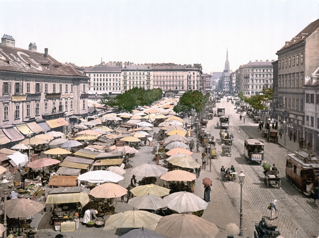 Naschmarkt Wien 1900 - lang
