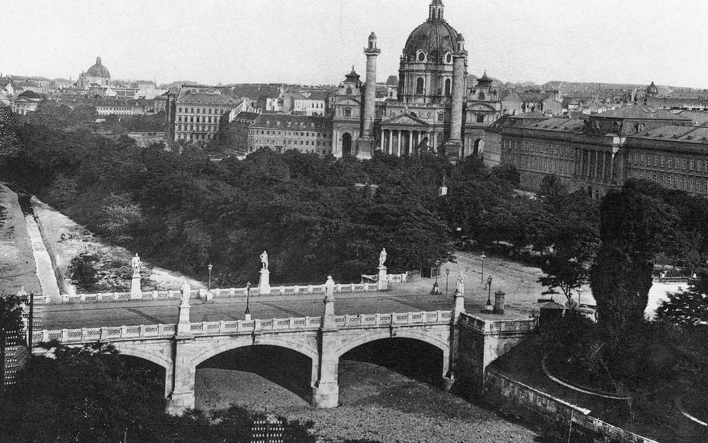 ElisabethbrueckeWien - Elisabethbruecke crossing Wien River (existed 1854 -1897)
