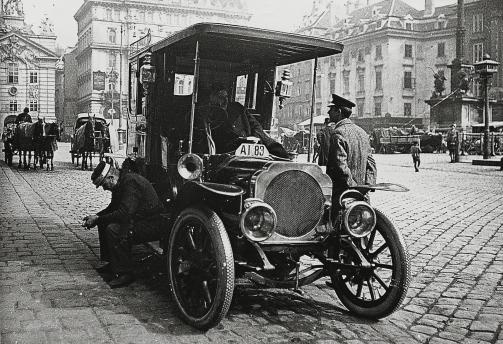Emil Mayer 078 - Taxichauffere, Am Hof, Wien