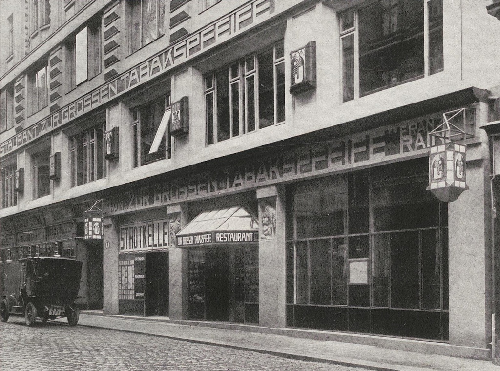 Restaurant 'Zur grossen Tabakspfeife', Wien 1, Jasomirgottstraße 6 (1912) - lang