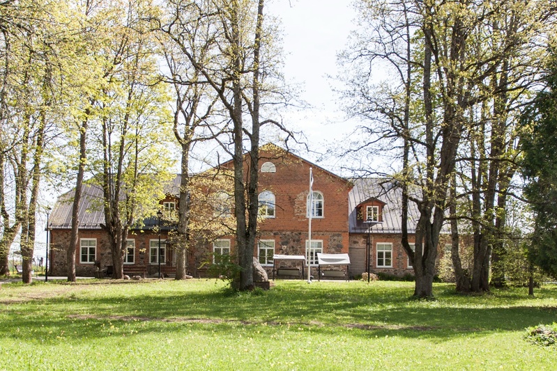 Pilistvere Algkool Palukülas (nüüd Kiriveres) 1925. a. rephoto