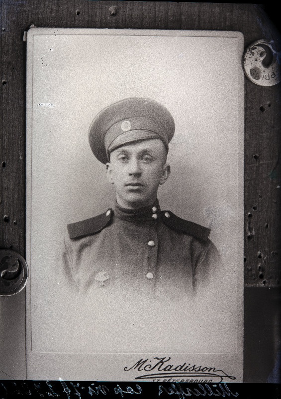 Sõjaväelase foto, (01.04.1919 fotokoopia, tellija Milistfer).