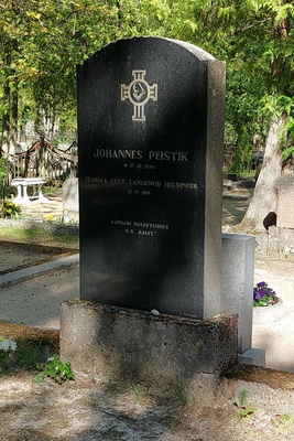 Johannes Peistik`i mälestuskivi rephoto