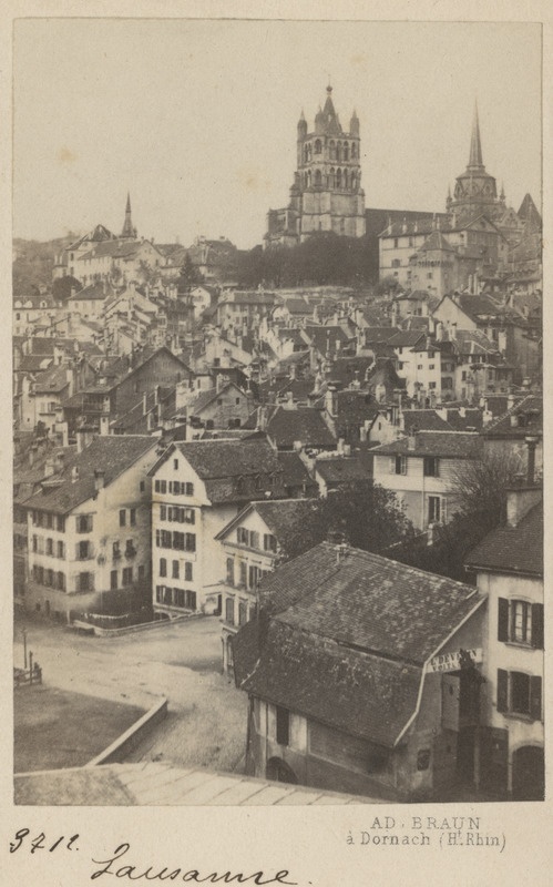 Vaade Lausanne'ile, taustal Notre-Dame'i katedraal