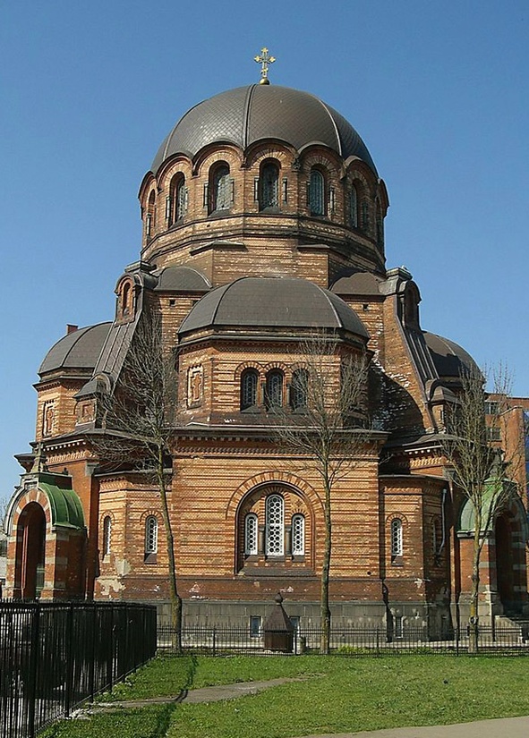 Purustatud Kreenholmi apostliku õigeusu kirik. rephoto
