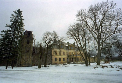 Malla mõisa peahoone esikülg rephoto
