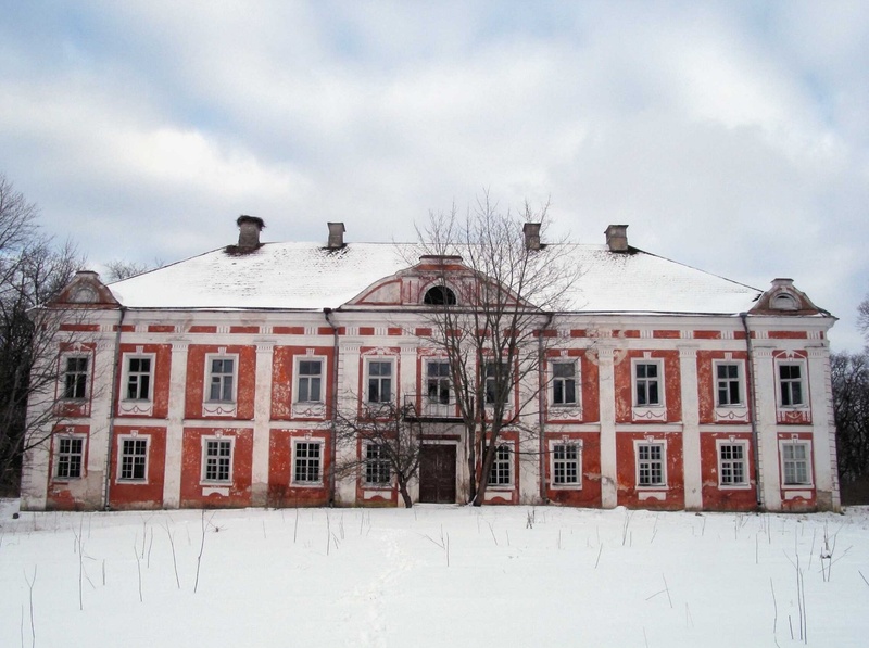 View of the former manor house in Liiga rephoto