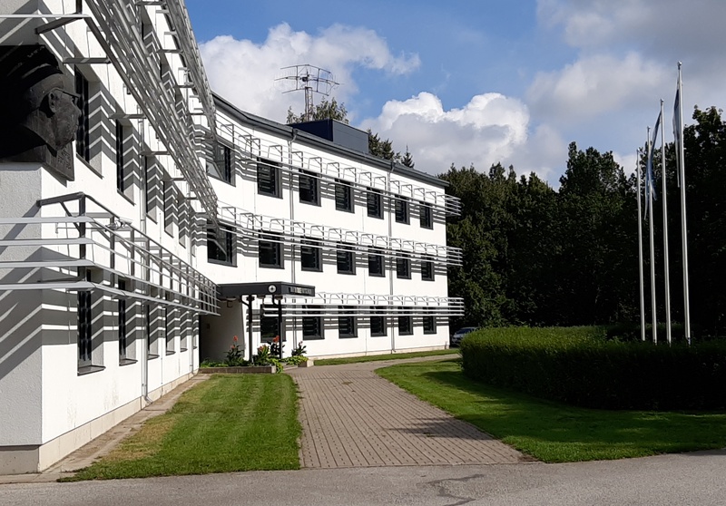 Tõravere observatooriumi peahoone ehitus. rephoto