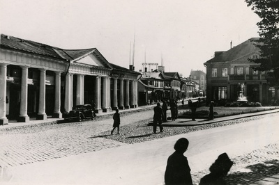 Tartu kaubahoov, vaade Aleksandri tn algusele. Arhitekt G.F.W. Geist  duplicate photo