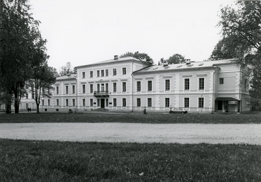 Endine Kliiniline haigla, hilisem Riigikohus Tartus, fassaadivaade. Rek arh J. Kranhals, rek arh K. Winkler