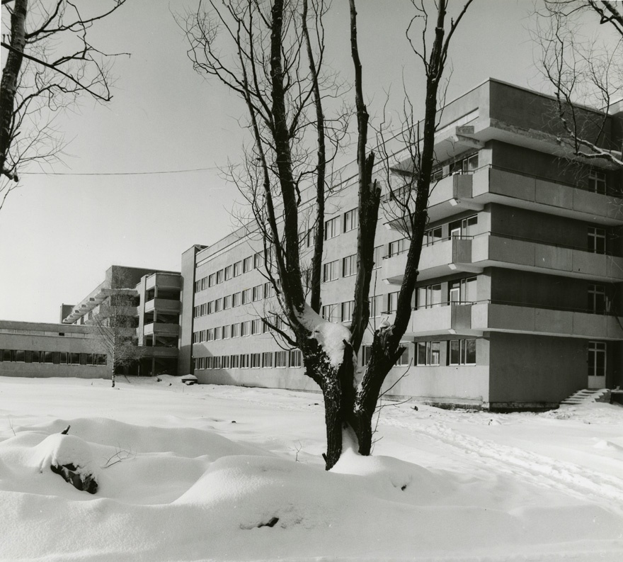 Tartu lastehaigla, vaade. Arhitekt Harri Kingo