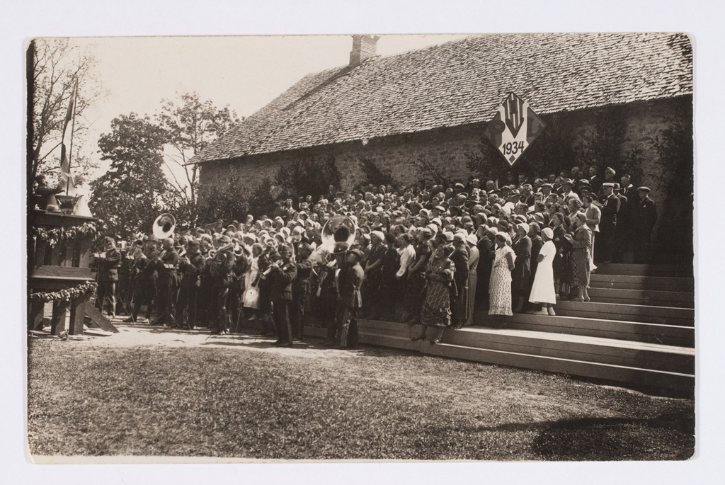 Põhja-Viljandimaa laulupäev 1934. Vaade esinejatele.