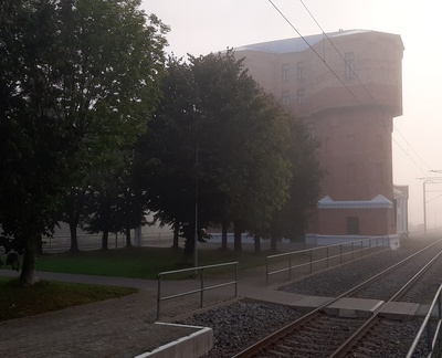 Kill the water tower of the railway station. rephoto