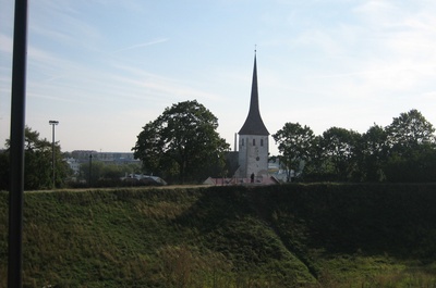 Rakvere. Vaade linnale Vallimäelt rephoto